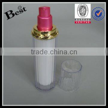 Cosmetics 20ml 50ml Luxury Golden UV Pump Acrylic Lotion Bottle Double Wall Fancy Skin Care Cream Serum Acrylic Plastic Bottle photo-4