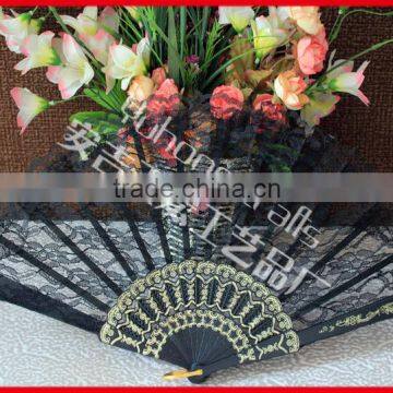 Lace plastic fan for wedding