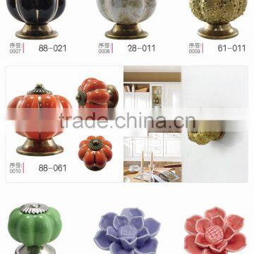 High Quality Marble Material Door Knobs Ceramic Door Handle Knobs photo-2