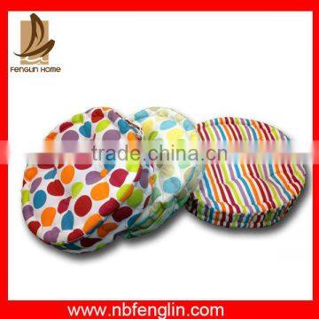 Wholesale Colourful Canvas Round Seat Cushion Thick Floor Cushion