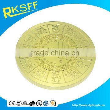 Zinc Alloy Gold Plated Medal photo-3