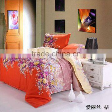 2016 New Arrival Happy Life Flower 3d Bedding Sets 4pcs Bedspread Duvet Cover Bed Sheet Pillowcases Set Queen Size. photo-2