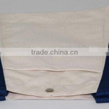 12 Oz Natural Canvas Tote Bag With Cotton Web Handle - Made in India photo-5