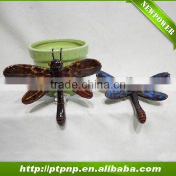 dragonfly design Ceramic flower pot