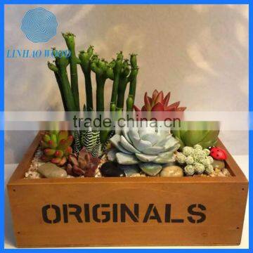 Customized Solid Wooden Flower Tray