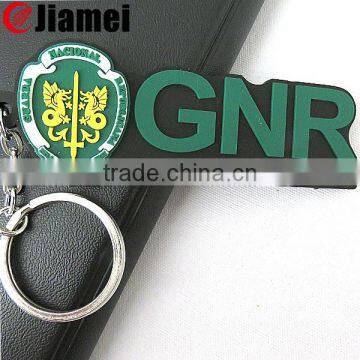 Personalized top quality soft pvc name key holder