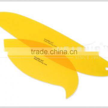 Plastic Pattern Ruler in Enviroment Plastic Arylic 3.mm Material for Painting 2pcs per Set #1304s photo-3