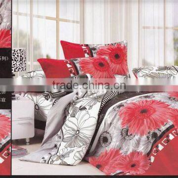 100%polyester digital printed totem design diamond velvet bedding set