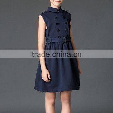 2017 Stylish Cotton Sleeveless School Uniform Design For Girls photo-4