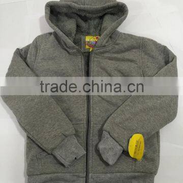 China Supplier Custom Polyester Fleece Fabric Boy Plain Jacket photo-4