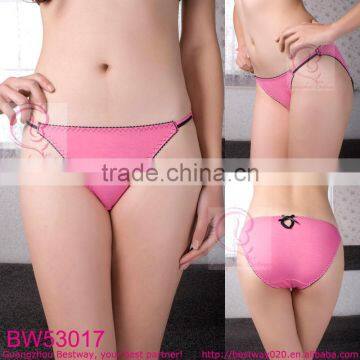 Womens hot sex images sex pink bikini with double string back hole in stock