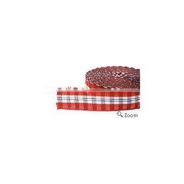 RED AND WHITE CHECKS BEDDING TAPE