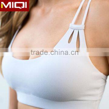 2017 new arrival custom elastic sports bra with mesh sport bra for women gym clothing