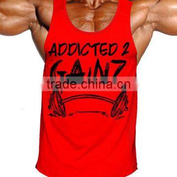 Newest Custom mens tank top stringer vest for men