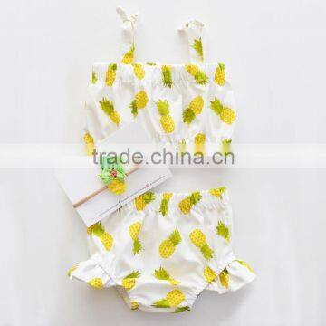 S17449A Summer Girls Outfits Boutique Clothing Set Matching Children Clothing Sets photo-3