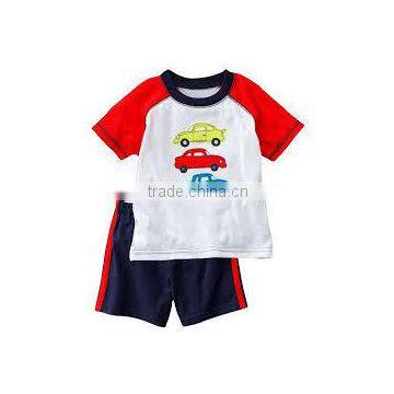 2016 cotton baby clothing set Boys Suits T-shirts Pants Sets Shorts Pajamas Short Sleeve Set