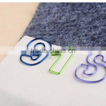 Multi Color Planner Paper Clip Stainless Steel Plating Figure Shape Paper Clip photo-5