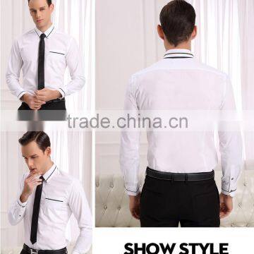 New Design Men's Long Sleeve Business Shirt Of Good Price (DSHM013) photo-2