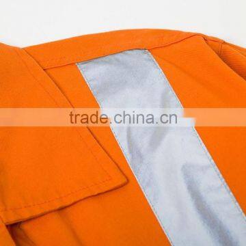 Mens Orange Anti Shrink Chest Pocket Working Clothes photo-4