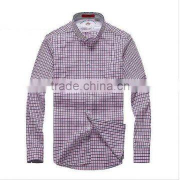 Non Iron Men's Shirt Plaids Shirt Red Color photo-2