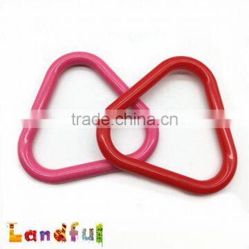 58mm BPA Free Soft Toy Accessories Baby Triangle Plastic Teething Ring photo-3