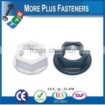 Made in Taiwan Transparent or Colored Nylon Plastic Hexagon Nuts