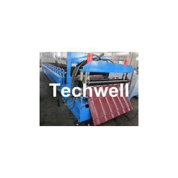 Glazed Tile Roll Forming Machine With 22 Forming Stations For Metal Roof Panel