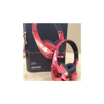 Monster Pink Diamond Tears Edge Noise Isolating On Ear Headphone