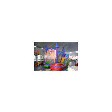 Mini Inflatable Bouncy Castle / bounce house With Slide For Amusement Park
