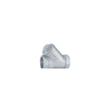 Y type threaded strainer/fliter