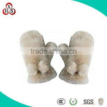 fashion plush hand gloves&cartoon baby mittens for winter