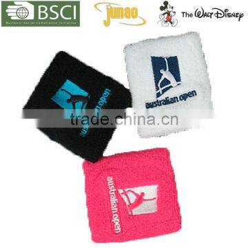 printing logo with pocket wristband sweatband