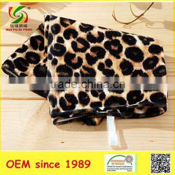 100 percent cotton bath towels with leopard printed