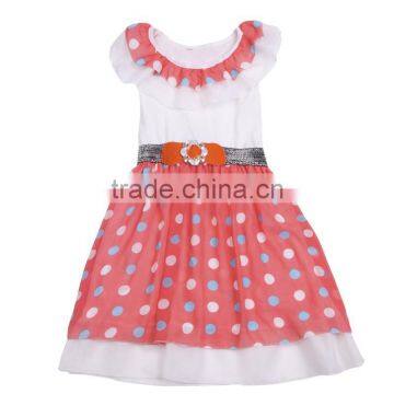 2015 Summer Dress Chiffon Dress Polka Dots Dress Girl Dress