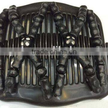 2015 Hot Selling XP-CM-1006 Butterfly Elastic Beaded Magic Hair Comb Costume Twins Hair Comb Sets Factory Price photo-2