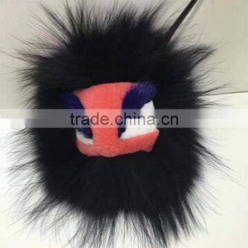 Promotional Raccoon Fur Key Chain For Car Key Ring in High Quality photo-3