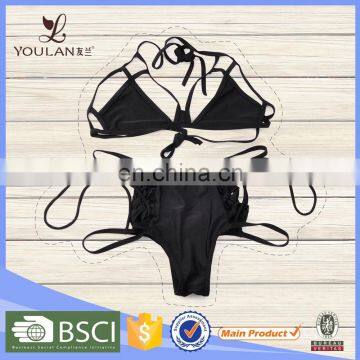 Top Sale Delicate Black Bandage Sexy Lady Sex Bikini