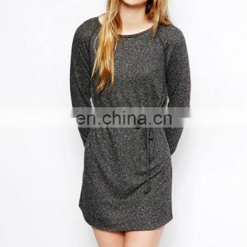 CHEFON Jersey short dresses with long sleeves