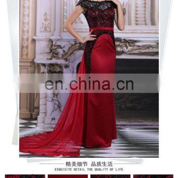 Women mermaid evening dresses cap sleeve women dresses