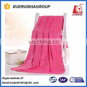 thicken velvet fabric bath towel yarn dyed