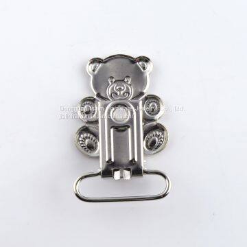 1 Inch Teddy Bear Mitten Metal Clip for Baby Toddler and Kids photo-2