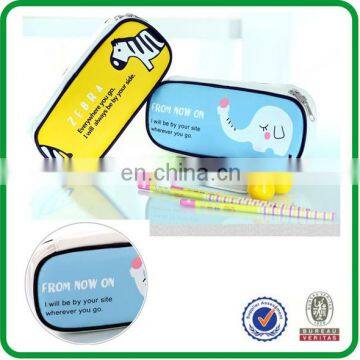 Waterproof plastic pencil box with zipper