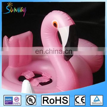 Sunway Baby Inflatable Flamingo Shape Kids Float Seat Swimming Boat Ring Swim Ride-On Toys