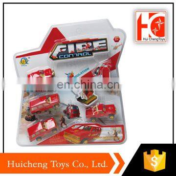 four different cars mix slide fire series model 1:64 diecast car for kids