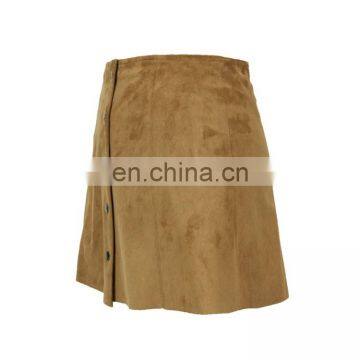 American Apparel Ladies Suede Pencil Bodycon Knee Length Skirt photo-5