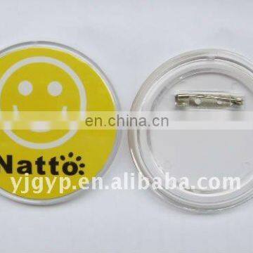 2013 Hot selling High Quality Promotional 50mm plastic Button Badge