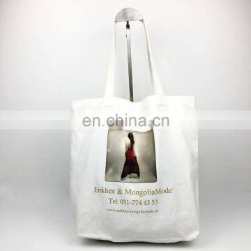 custom design woman comfortable white canvas tote bag