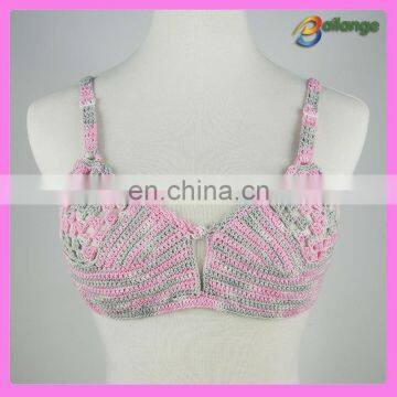 Bailange 2015 Newest sexy lady unique crochet bra young girls in swimwear