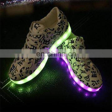 America high quality hiphop led light reflective shoes for dancing