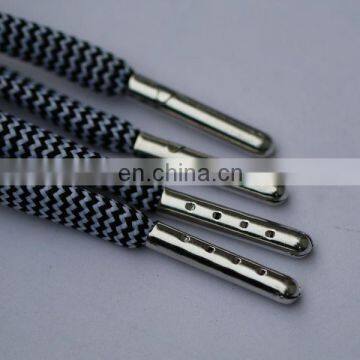 Hot selling reflective tape braided 3m shoelace with silver aglet